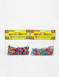 300PC MULTI-COLR BEADS X4