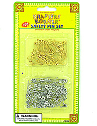 100PC SAFETY PIN CFT SET