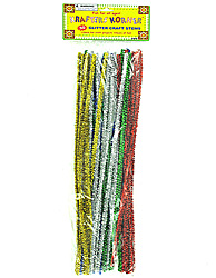 30PC GLITTER CRAFT STEMS