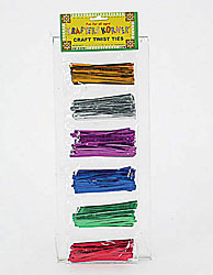 CRAFT TWIST TIES 6 COLOR