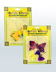 3PC CRAFT BUTTERFLIES