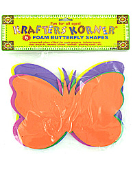 6PK FOAM BUTTERFLY