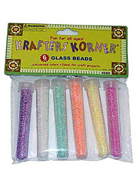 6PK GLSS BEADS IN TUBE X4