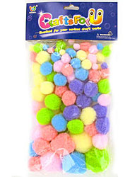 PASTEL POM POMS X2