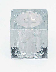 CUBE CANDL HLDR W/CROS X3