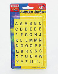 384PC ALPHABET STCKRS X4