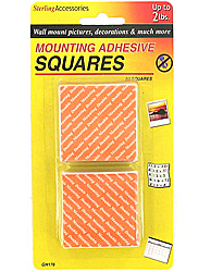 MOUNTNG ADHESV SQUARES X4