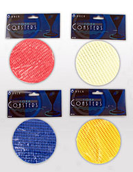8PK FOAM WEAVE COASTRS X4