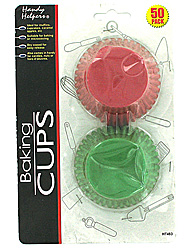 50PC COLORED BAKING CUPS