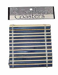 4PC BAMBOO COASTERS X4