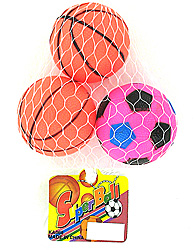 SPORT BALLS 3PC/NET BAG