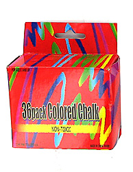 36PC COLORED CHALK