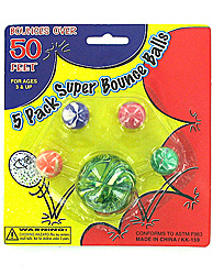5 PK SUPER BOUNCE BALLS