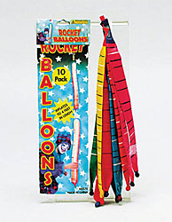 10 PC ROCKET BALLOON