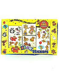 6 ROLL FLWR/BEAR STCKRS