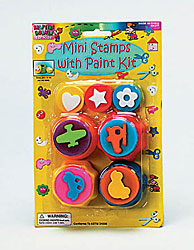 4PC STAMP W/FINGER PAINT