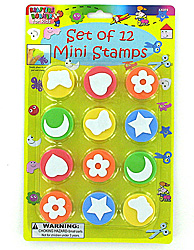 12PK MINI FOAM STAMPS