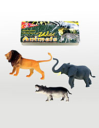3 PACK JUNGLE ANIMALS X5