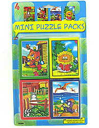 4PK OF 24PC MINI PUZZLES