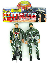 COMMANDO FIGURINES 2PK