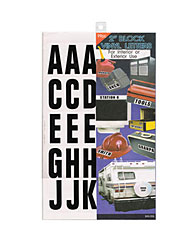 99PC BLOCK VINYL LETTERS