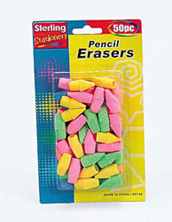 50PC PENCIL ERASERS X5