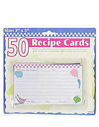 3X5 RECIPE CARDS
