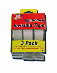 3 ROLL INVISIBLE TAPE X5