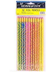 12 PC FOIL PENCILS