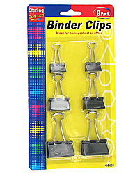 BINDER CLIPS 6PC