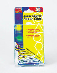 50 PC COLOR PAPER CLIPS
