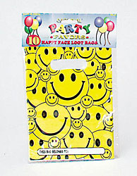 10 PC HAPPY FACE BAGS