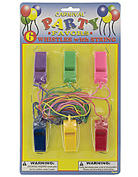 WHISTLE 6PC PLASTIC