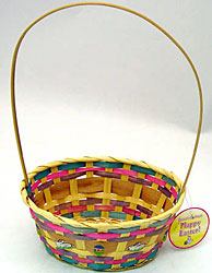 BAMBOO BASKET W/BUNNY