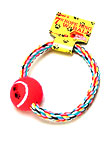rope dog ring w/ball 7"