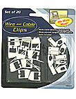 20pc wire and cable clips