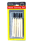 wood carving set 5 piece
