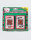 2 Pk Plastic Coated Vegas Style Playing Cards 